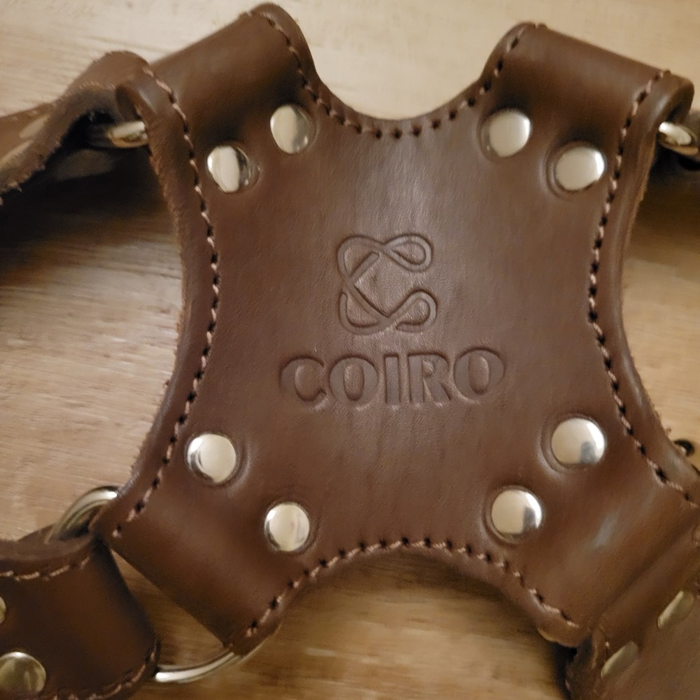 Coiro leather camera strap.
